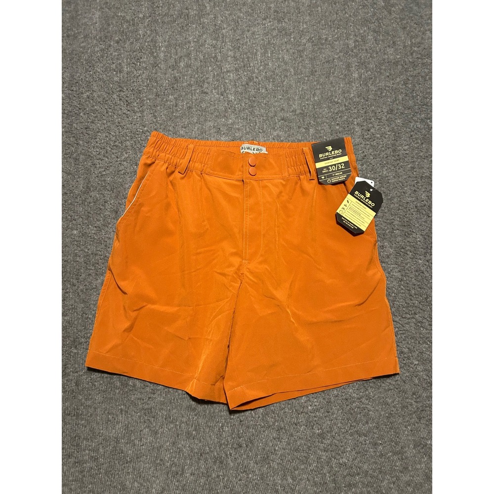 Burlebo everyday short mens orange small new outdoors lightweight fishing